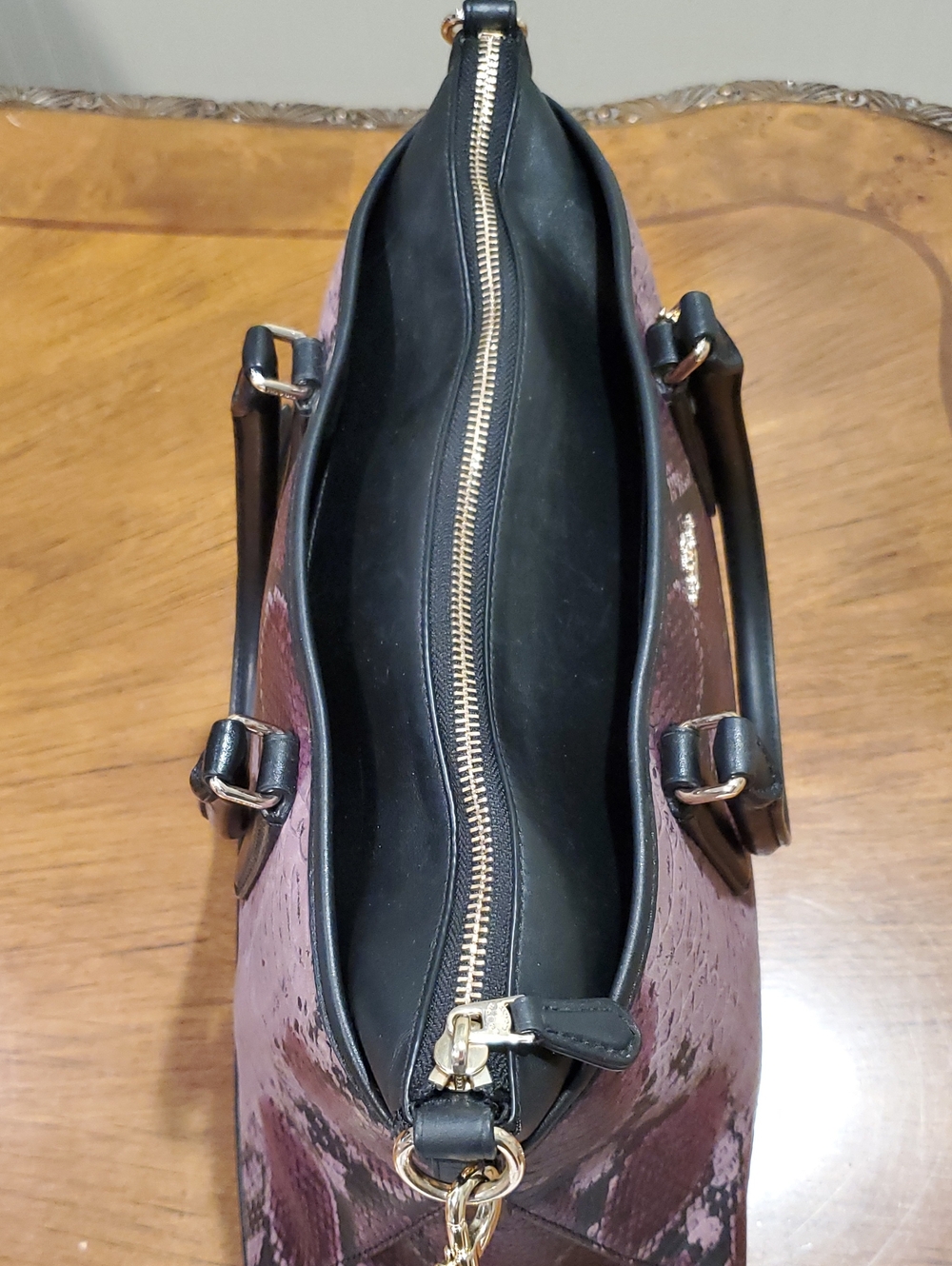 Coach Python Embossed Morgan Satchel - Picture 8 of 16
